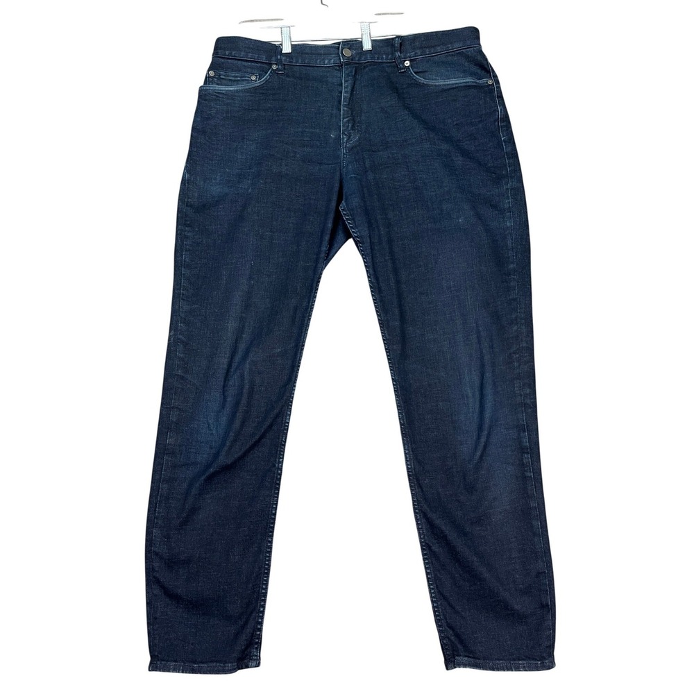 Banana Republic Jeans Mens 36x34 Dark Indigo 5 Pocket Athletic Stretch‎ Denim